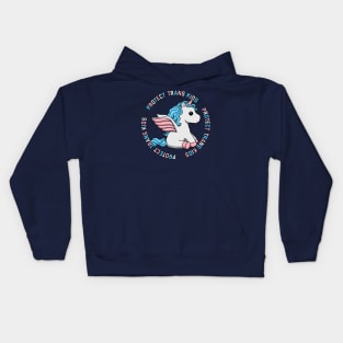 Protect Trans Kids Unicorn Kids Hoodie